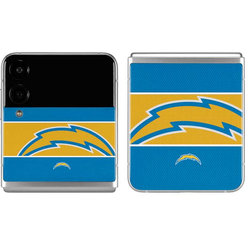 NFL Los Angeles Chargers Zone Block Galaxy Z Flip4 5G Skin